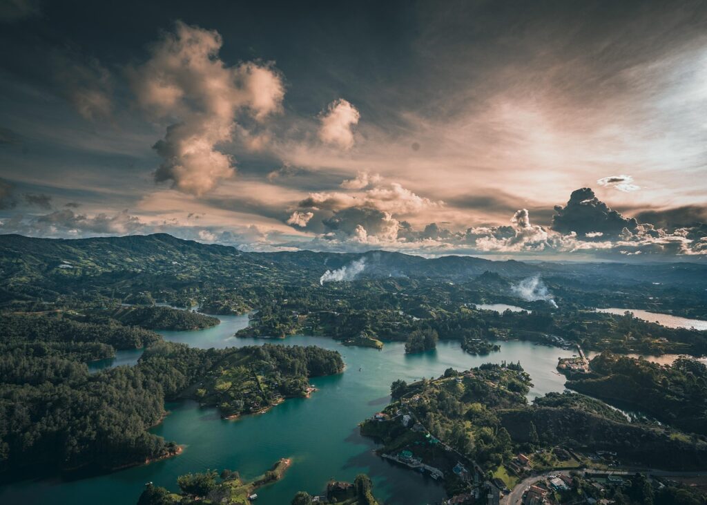 Guatapé lake near Medellin